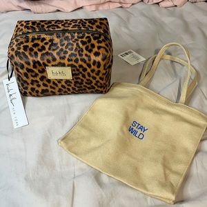 Cosmetic bag & Small Tote bundle
